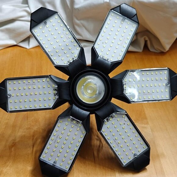 NEW 2 Pack LED Garage Light,Total 24000Lm Screw in Rotatable LED Shop Light